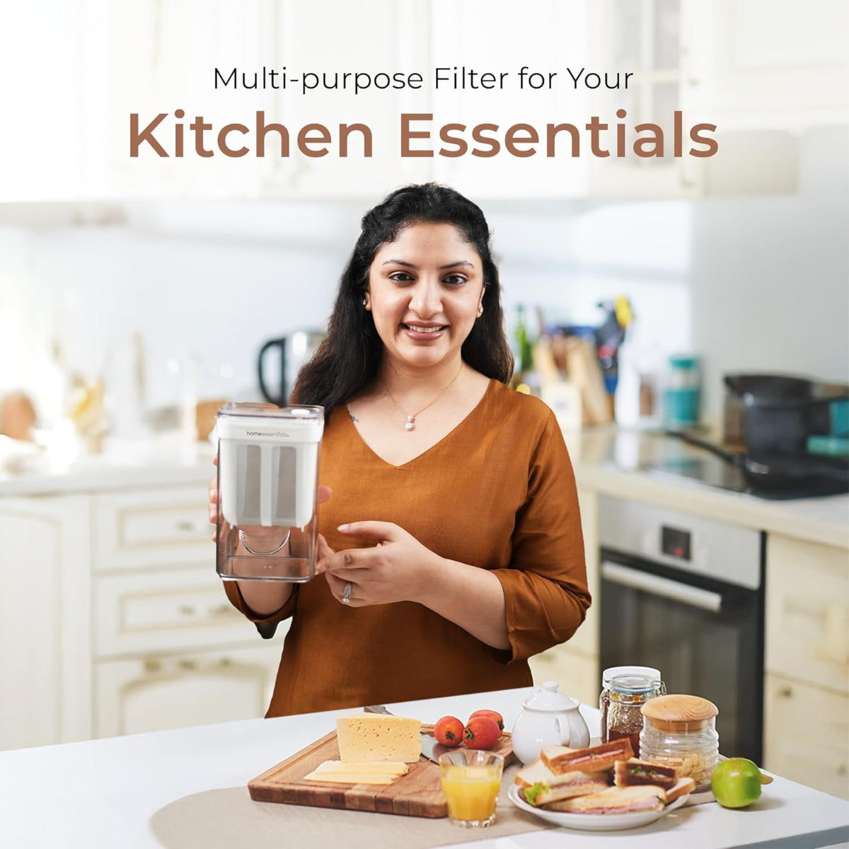 Yogurt Filter – 1800ml Yogurt Filter with Fine Mesh & Lid