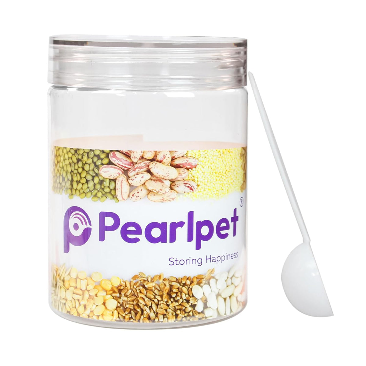 Pearlpet Tiffany Plastic Containers 1000 ML  for Kitchen Storage Set of 6