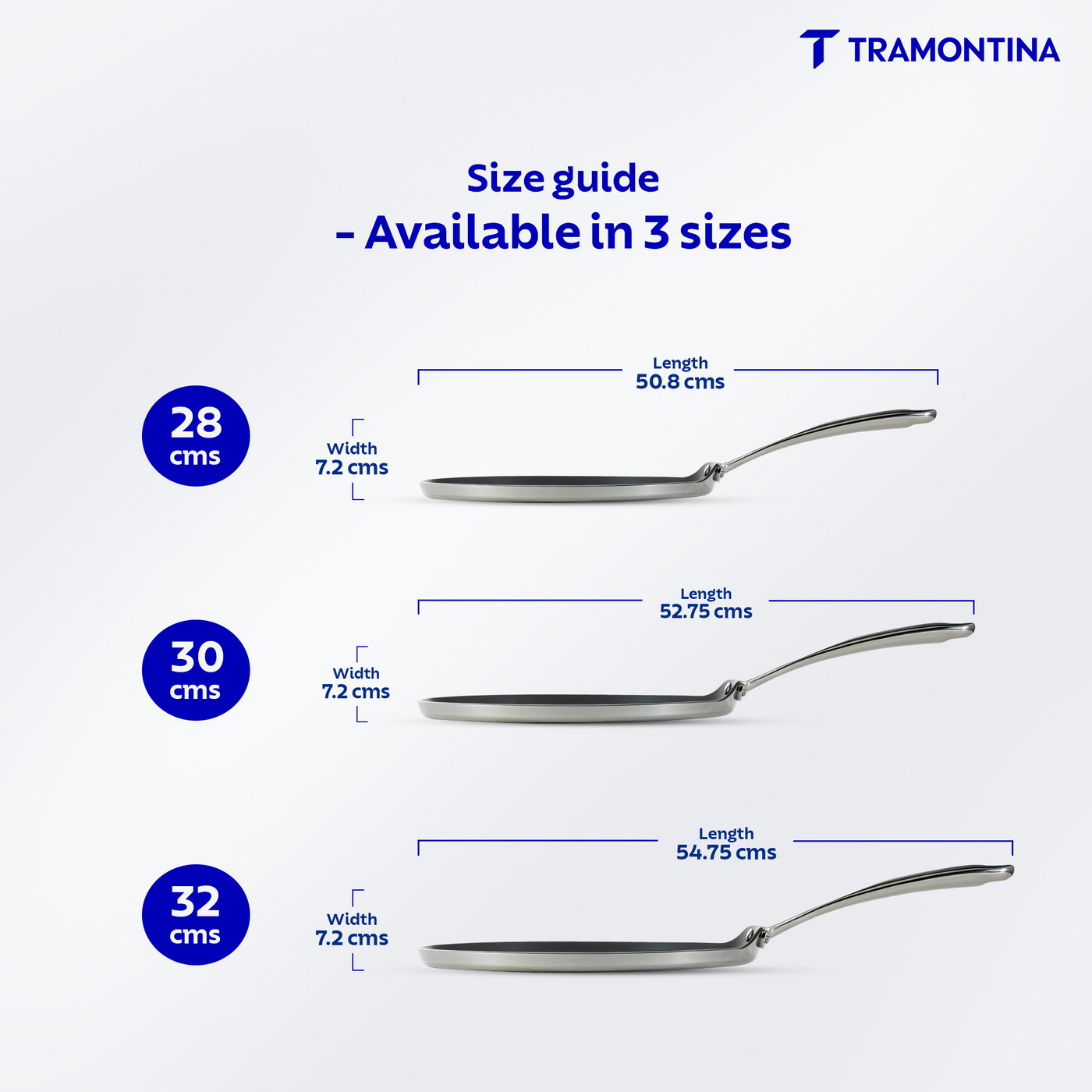 Tramantino Fusao Ceramic reinforced Dosa Tawa  3.00 mm thickness