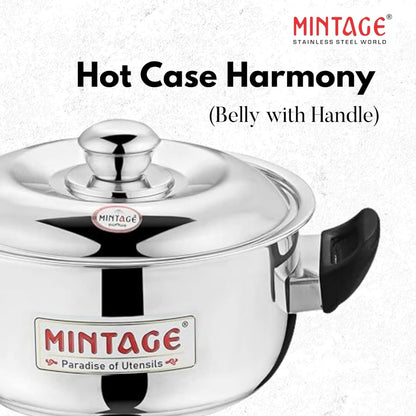 Mintage 2 Pc Gift Set Stainless Steel Casserole Divine With Handle & Lid CDVG-02