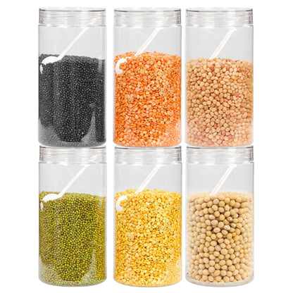 Pearlpet Tiffany Plastic Containers 1700 ML  for Kitchen Storage Set of 6