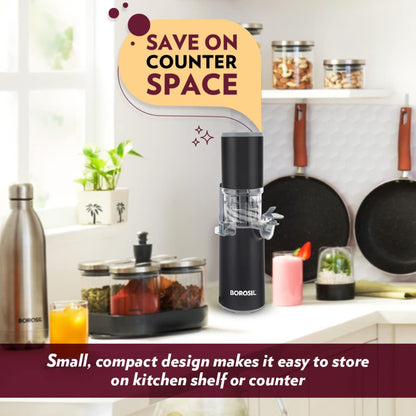 Borosil 130 Watts Easy Juice Cold Press Slow Juicer - BSJU13WB01