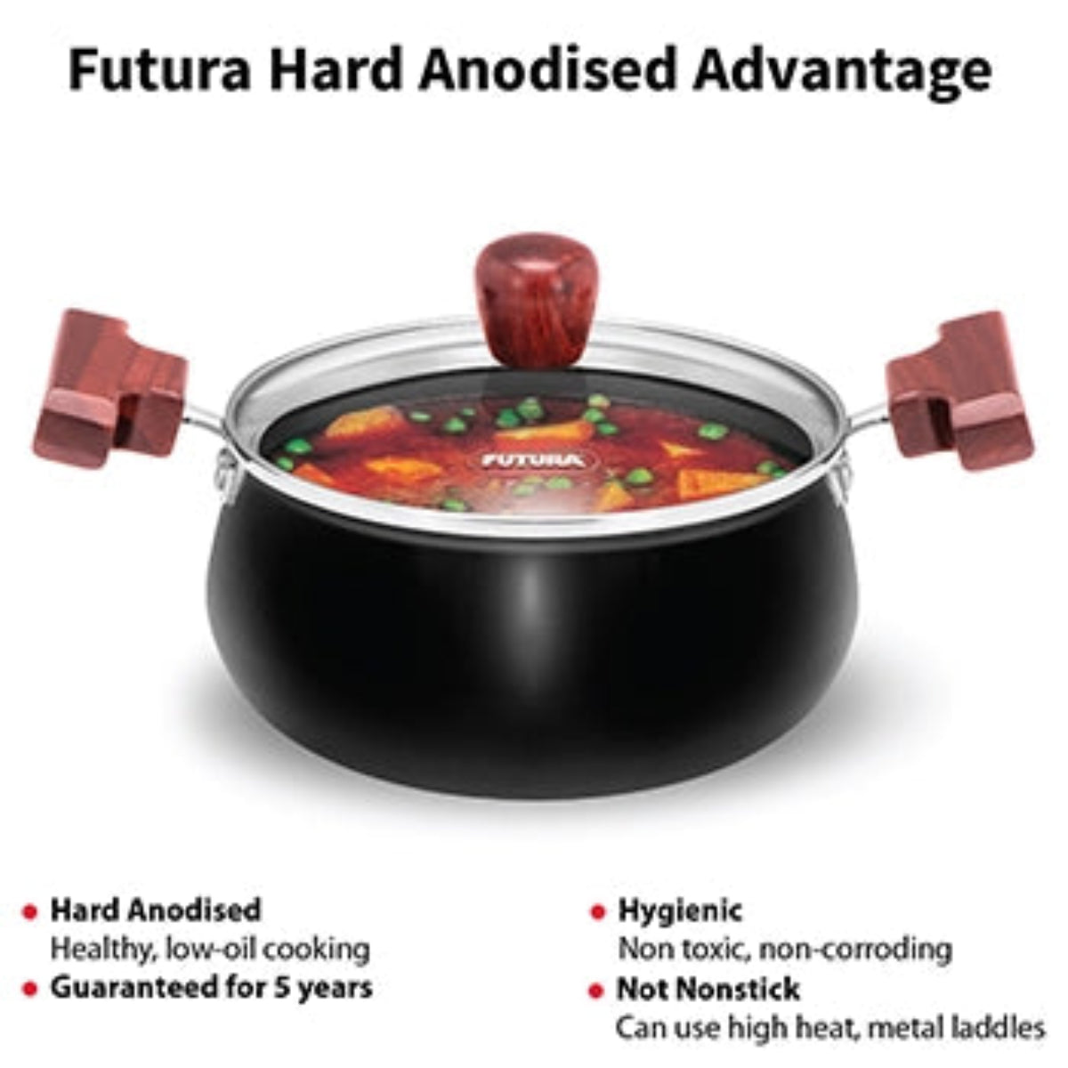 Futura By Hawkins Hard Anodised Cook-n-Serve Handi
