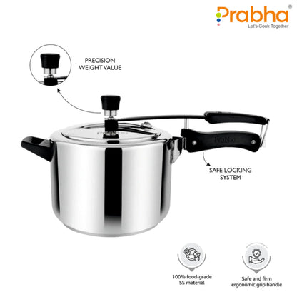 Prabha Aria Stainless Steel Pressure Cooker