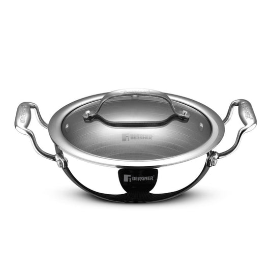 Bergner Hi-Tech Giro X Ceramic Kadai | Induction Bottom