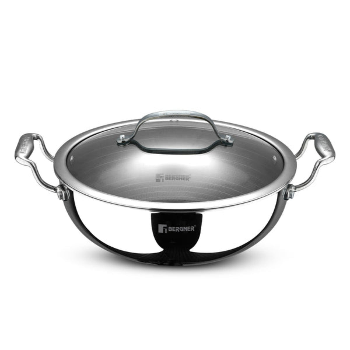 Bergner Hi-Tech Giro X Ceramic Kadai | Induction Bottom