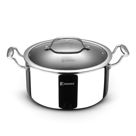 Bergner Hi-Tech Giro X Ceramic Casserole | Induction Bottom