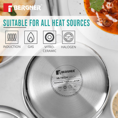 Bergner Hi-Tech Giro X Ceramic 16cm (1.6 L) Saucepan | Induction Bottom