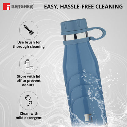 Bergner Walking AquaFlex Thermosteel Hot and Cold Bottle