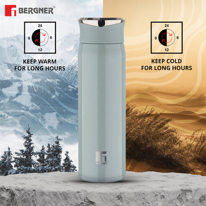 Bergner Walking CarryCask Thermosteel Hot and Cold 450ml Flask