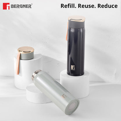 Bergner Walking CarryCask Thermosteel Hot and Cold 450ml Flask