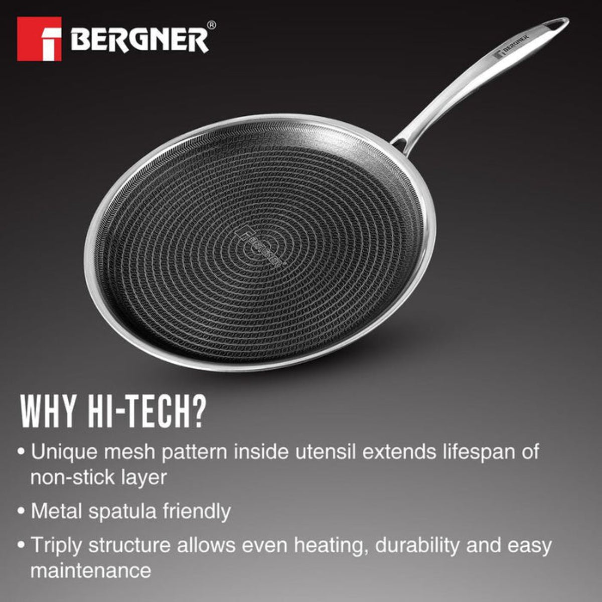 Bergner Hi-Tech Giro Dosa Tawa/ Tava