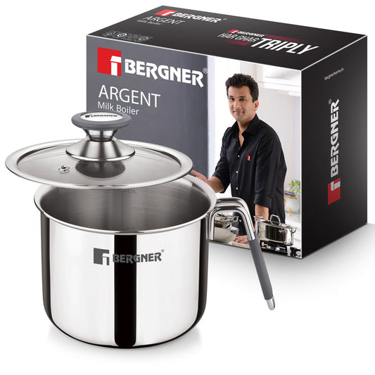 Bergner Argent Triply Milk Boiler 12cm (1L)