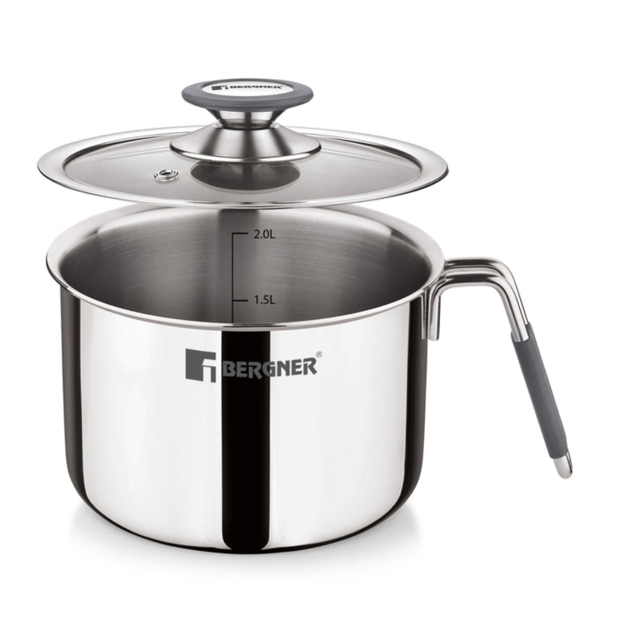 Bergner Argent Triply Milk Boiler 17cm (2.5L)