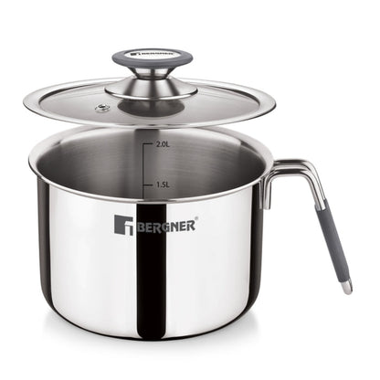 Bergner Argent Triply Milk Boiler 17cm (2.5L)