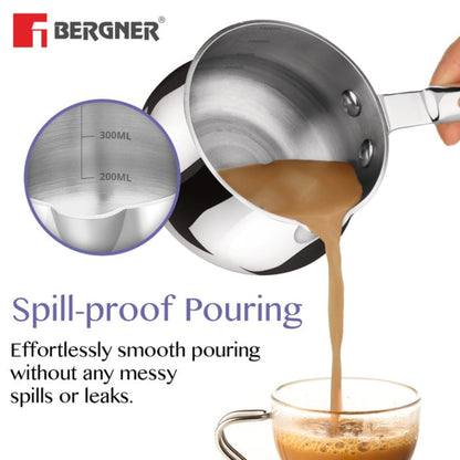 Bergner BE Essentials Tri-Ply Stainless Steel 14cm (1.5L) Coffee Warmer