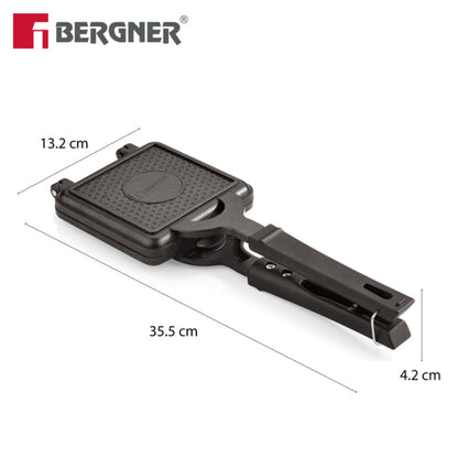 Bergner Senator Grill Toaster, Non-Stick, Cast Aluminium Gas Stove Compatible