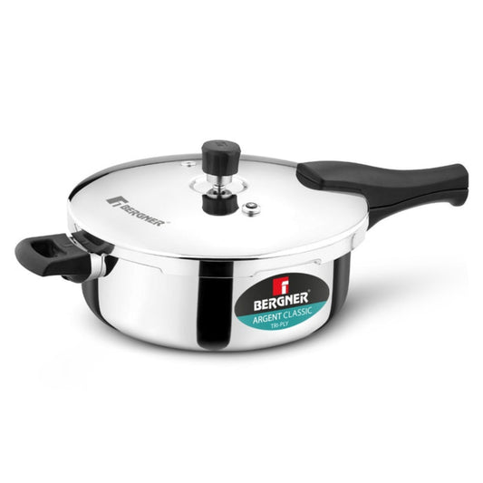 Bergner Argent Classic Triply 5 L Outer Lid Pressure Pan - Induction Bottom