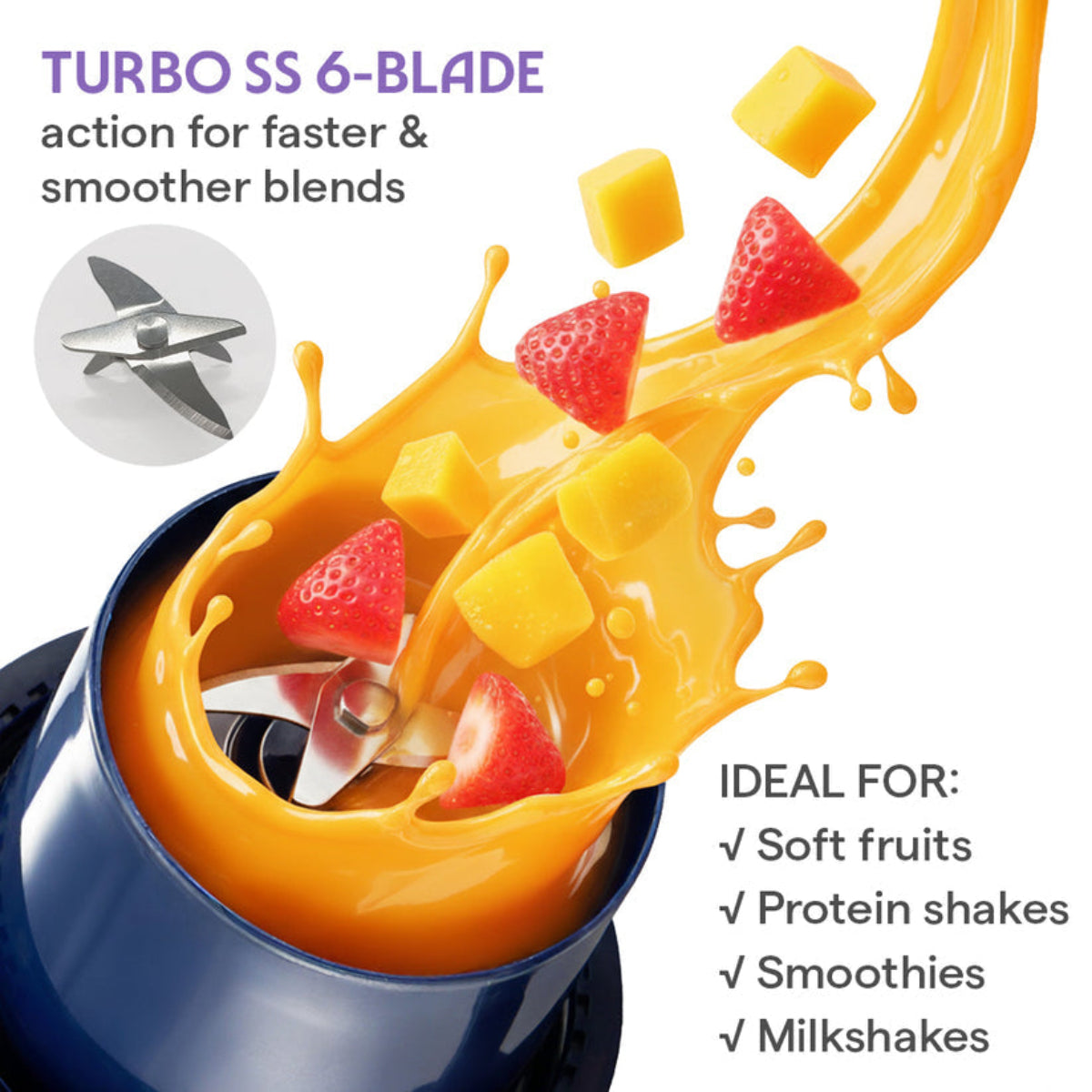 Nutrigrip Portable Blender, Grey, 40 W