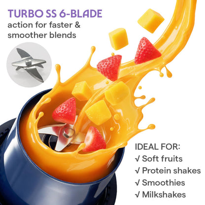 Nutrigrip Portable Blender, Grey, 40 W