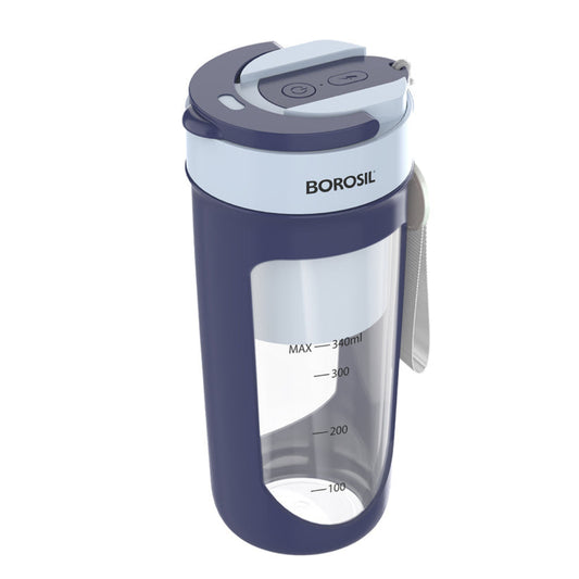 Borosil Nutrisip Portable Blender, Blue & Pink , 40 W