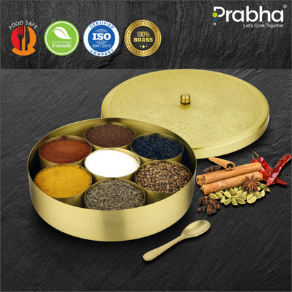 Prabha Brass Spice Box