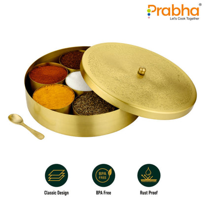Prabha Brass Spice Box