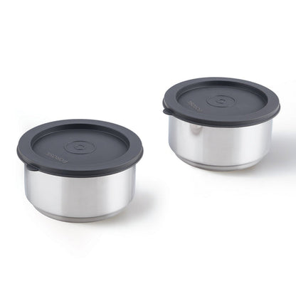 Borosil Carryfresh Lunchbox, Set of 2, Large, 280ml