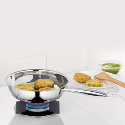Borosil Cookfresh SS Frying Pan 1.5L | 2.2 L
