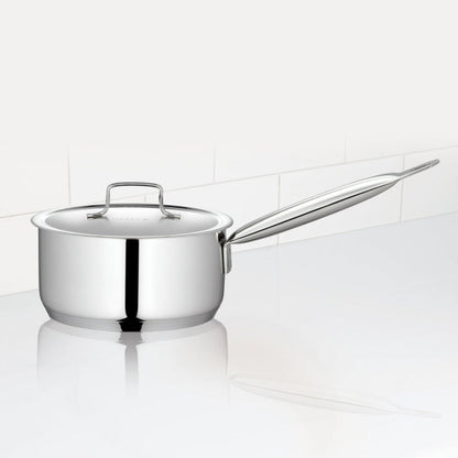 Borosil Cookfresh SS Saucepan With Lid, 1.5L | 2.2 L