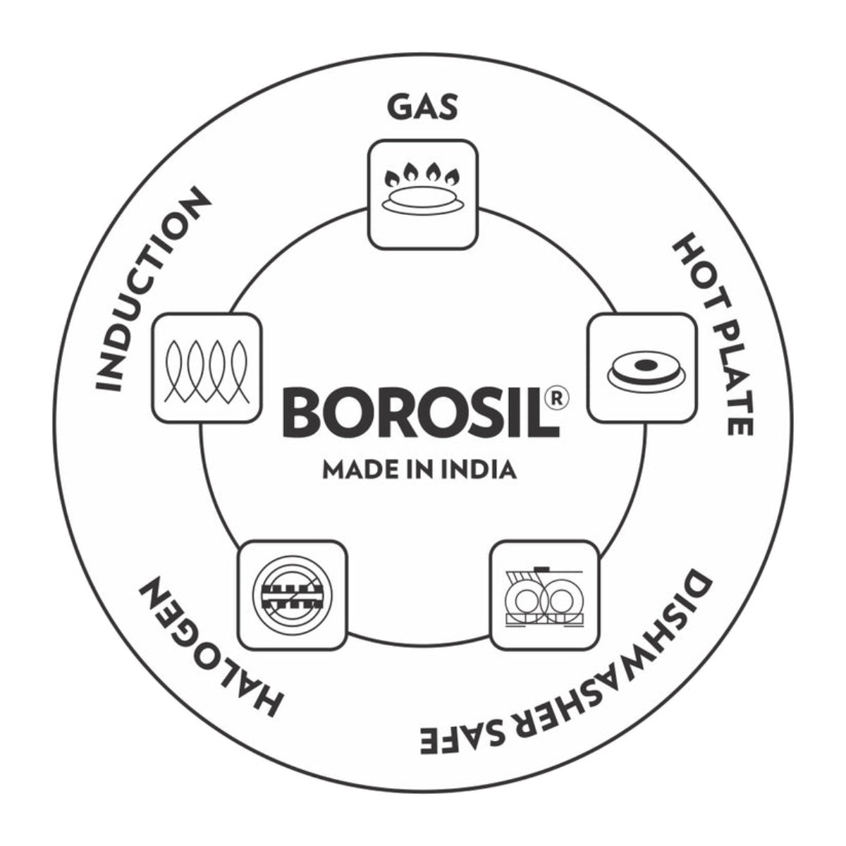 Borosil Cookfresh Triply Tasla 2.3L | 3.2 L