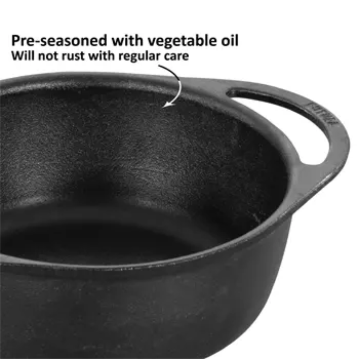 Futura By Hawkins Cast Iron Baby Casserole 1.25 Litre with Glass Lid (CIC125G)