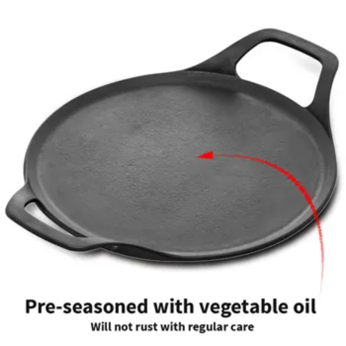 Futura By Hawkins Cast Iron Dosa Tava 27 cm (CIDT27)
