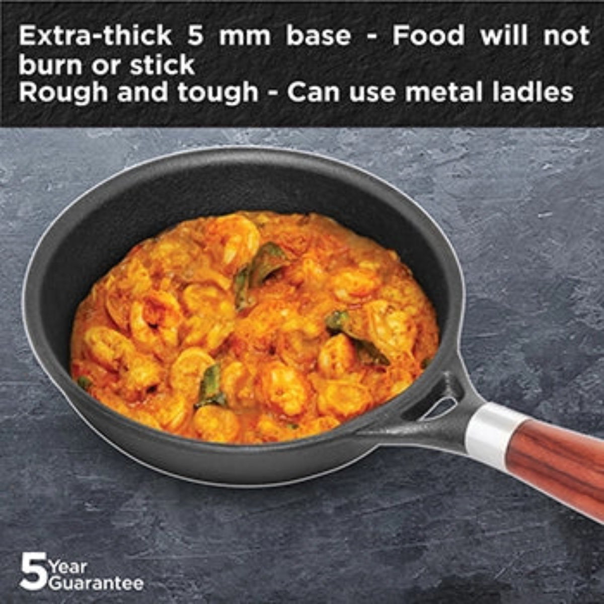 Futura By Hawkins Cast Iron Frying Pan  with Glass Lid