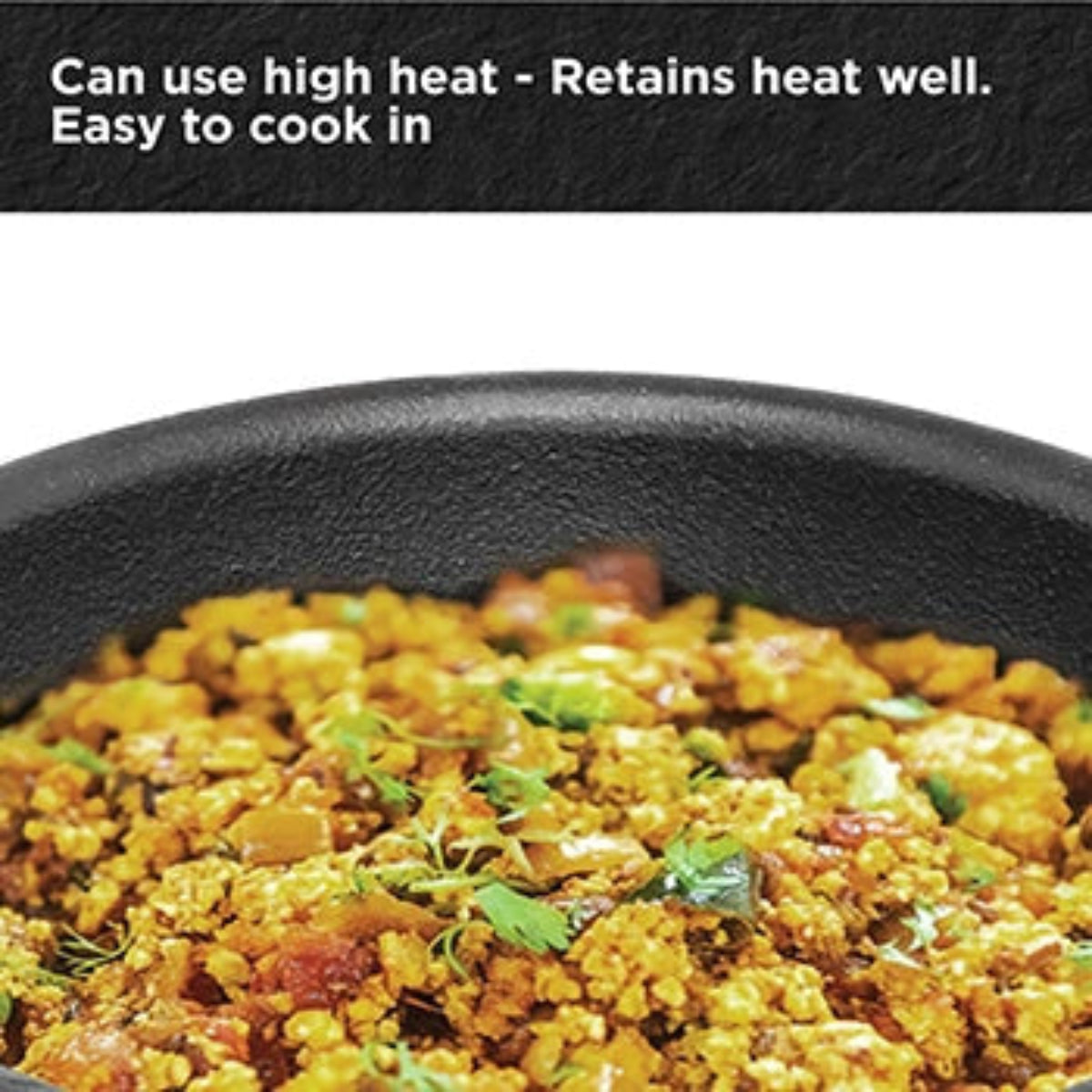 Futura By Hawkins Cast Iron Frying Pan  with Glass Lid
