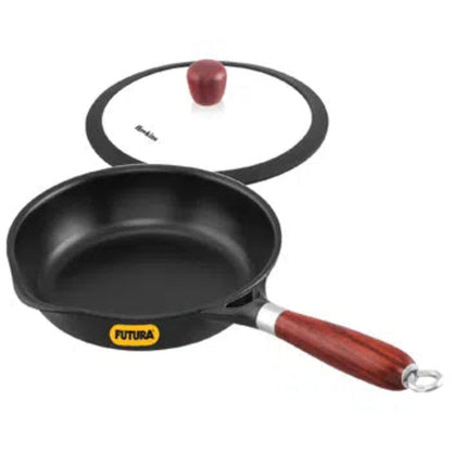 Futura By Hawkins Cast Iron Frying Pan  with Glass Lid