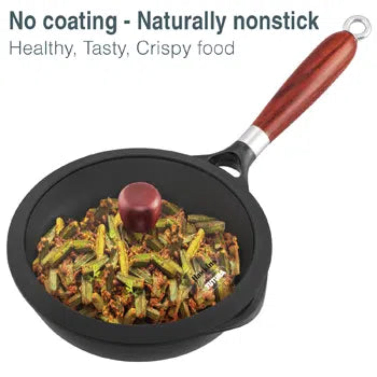 Futura By Hawkins Cast Iron Frying Pan  with Glass Lid