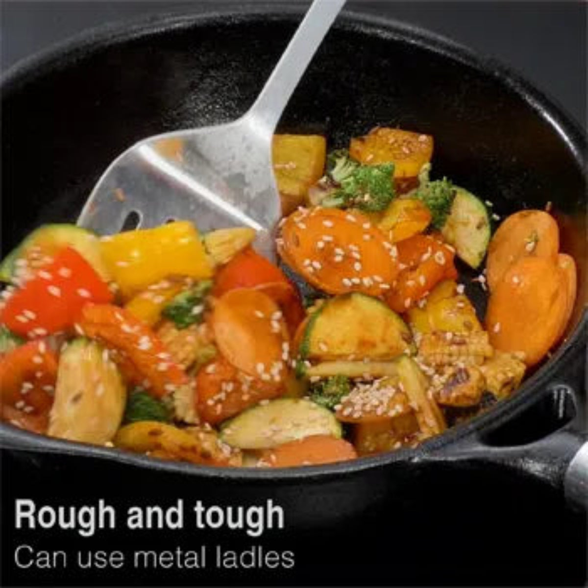 Futura By Hawkins Cast Iron Frying Pan  with Glass Lid