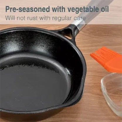 Futura By Hawkins Cast Iron Frying Pan  with Glass Lid