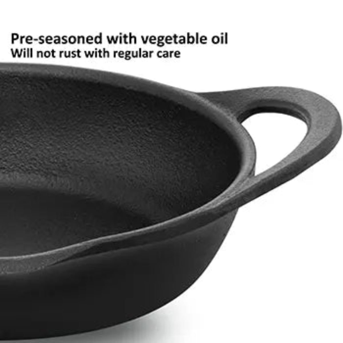 Futura By Hawkins Cast Iron Frying Pan 24 cm with Glass Lid