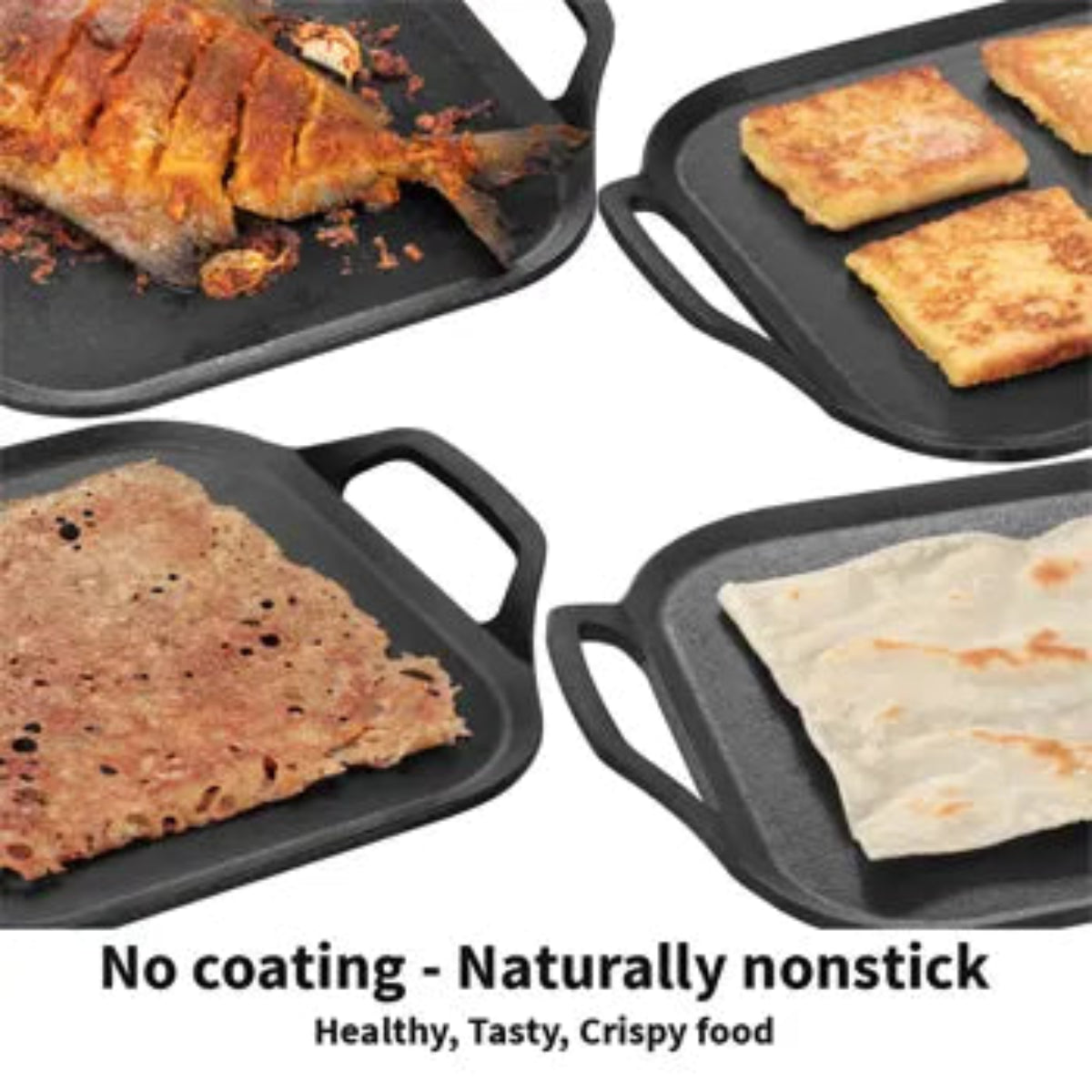 Futura By Hawkins Cast Iron Square Tava 26 cm