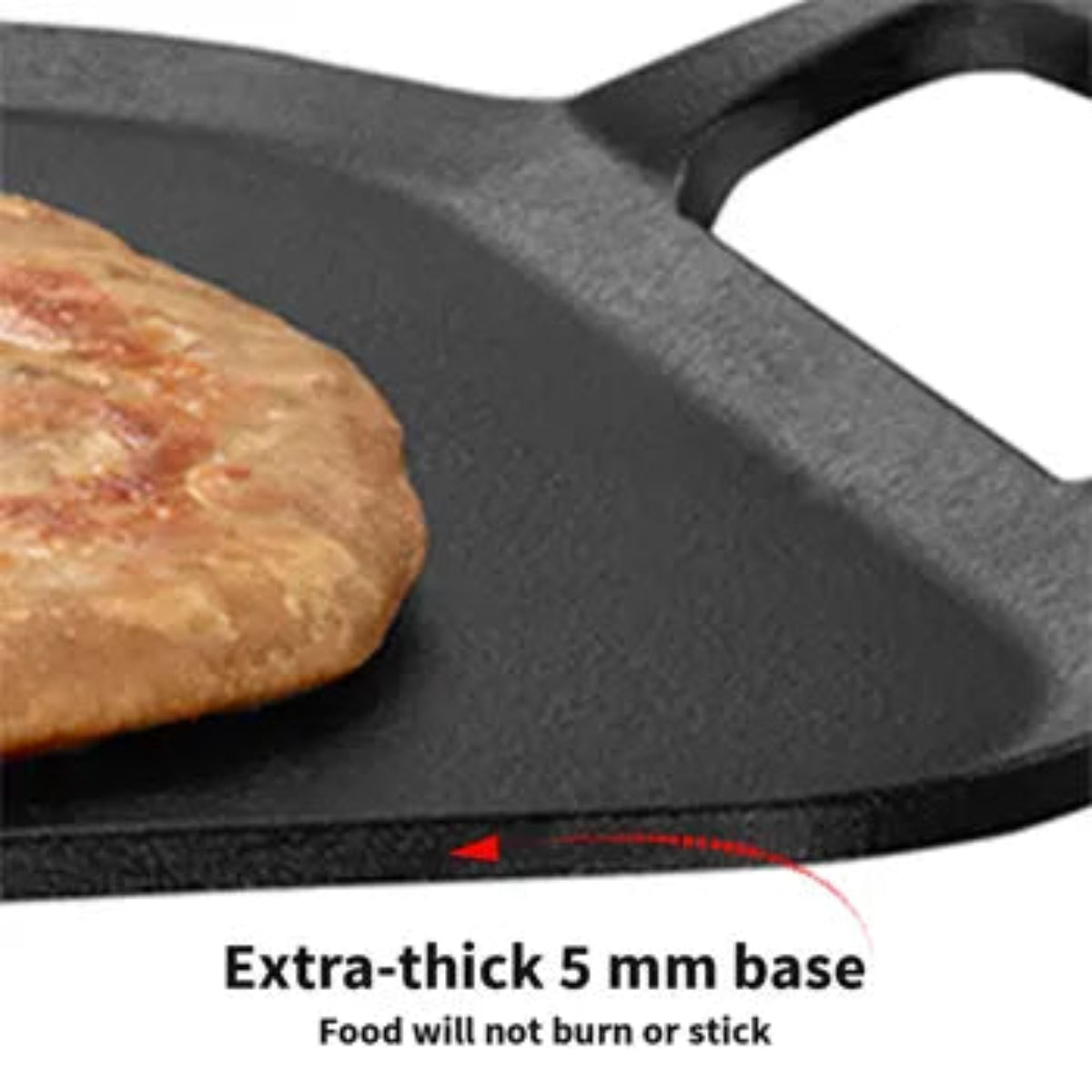 Futura By Hawkins Cast Iron Square Tava 26 cm