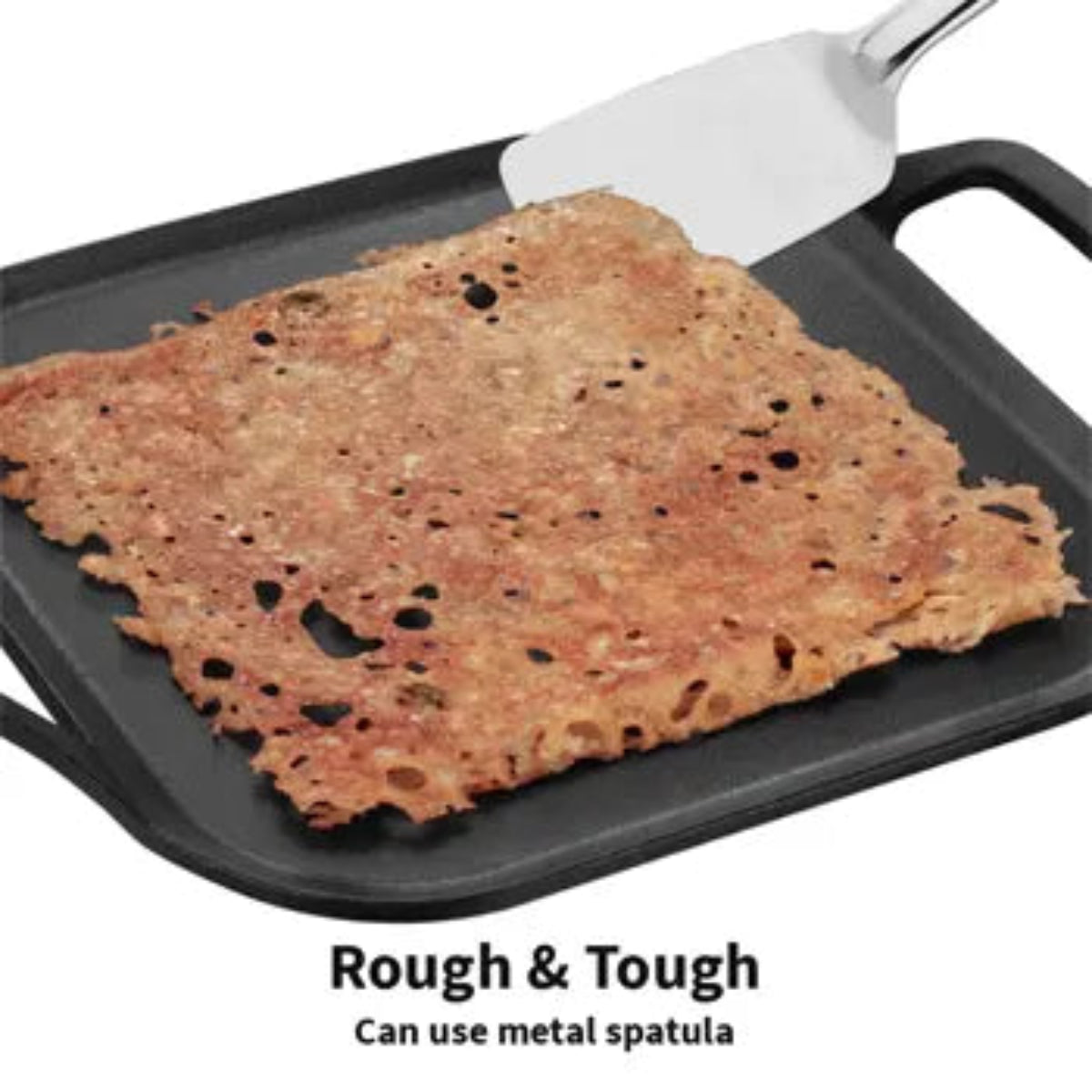 Futura By Hawkins Cast Iron Square Tava 26 cm