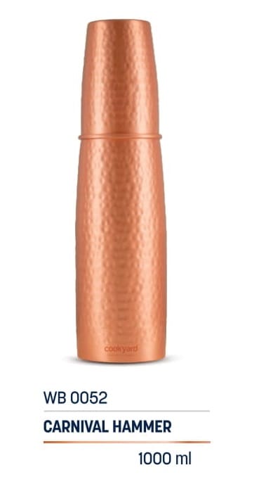 Cookyard Carnival Hammer Copper Water Bottle 1000 ml