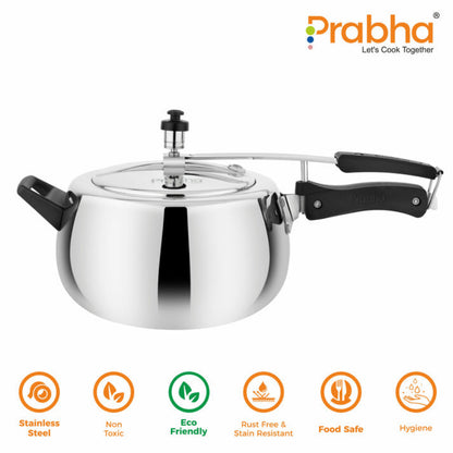 Prabha Ecobelly Aluminium Induction Based  Pressure Cooker