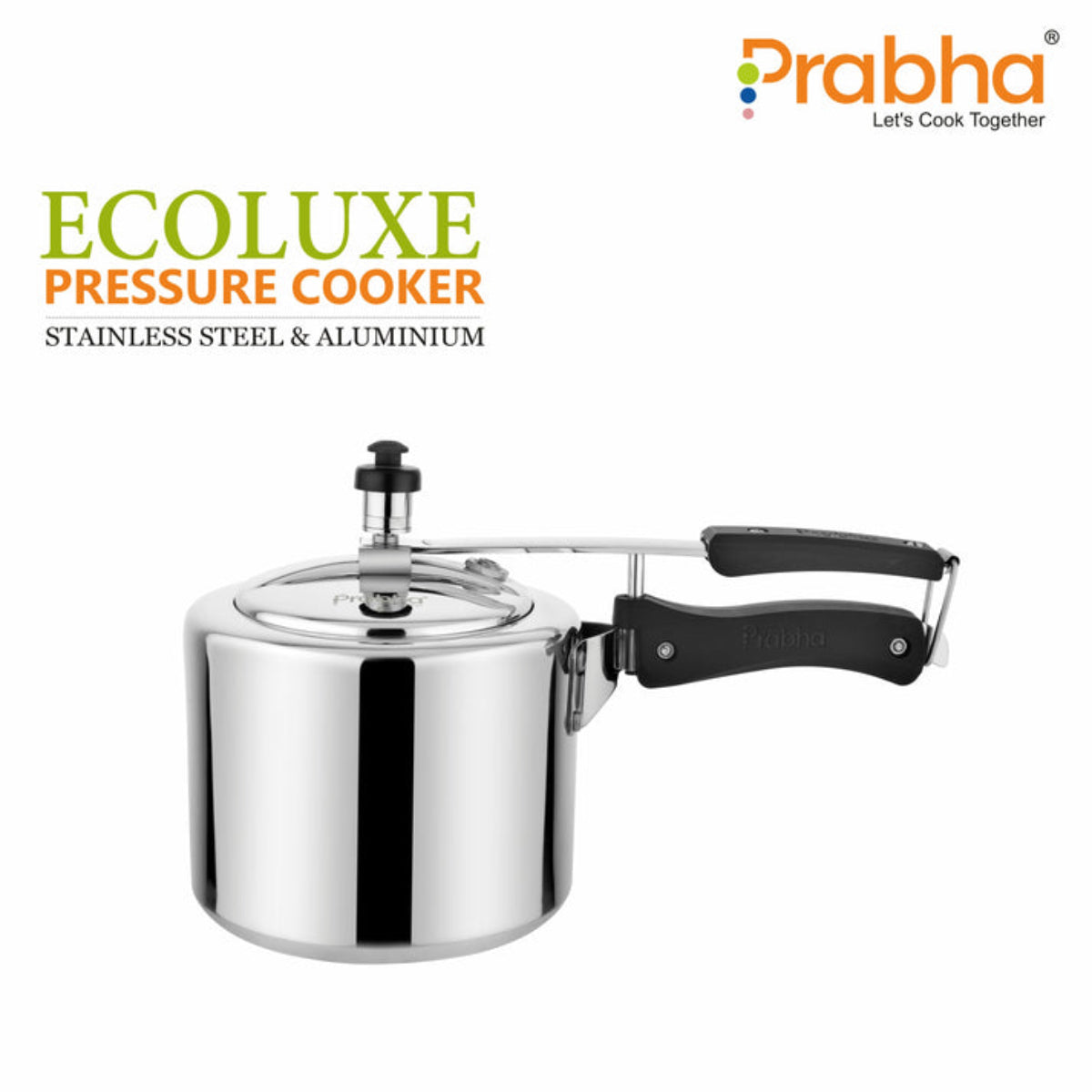 Prabha Ecoluxe Aluminium Plain Pressure Cooker