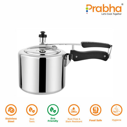 Prabha Ecoluxe Aluminium Plain Pressure Cooker