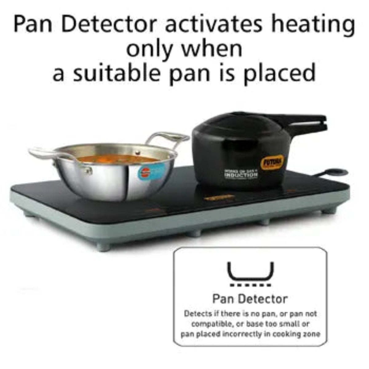Howkins Induction Hawkins 3600 W Induction Cooktop Touch Panel ( Futura Dual Hob Inducti ...