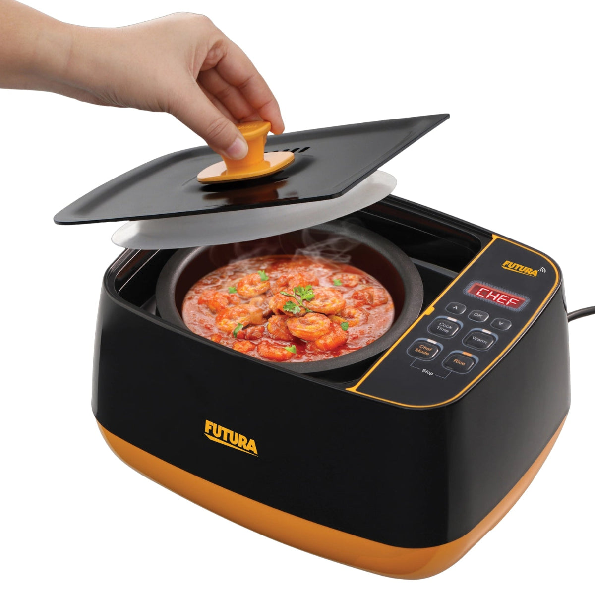 Hawkins Futura Smartpot with Smart App, 2 Litre Smart Electric Cooker (FSP1W)