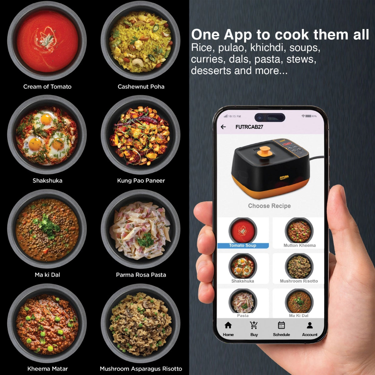 Hawkins Futura Smartpot with Smart App, 2 Litre Smart Electric Cooker (FSP1W)